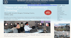 Desktop Screenshot of aiimslaparoscopictrainingcentre.com