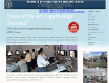 Tablet Screenshot of aiimslaparoscopictrainingcentre.com